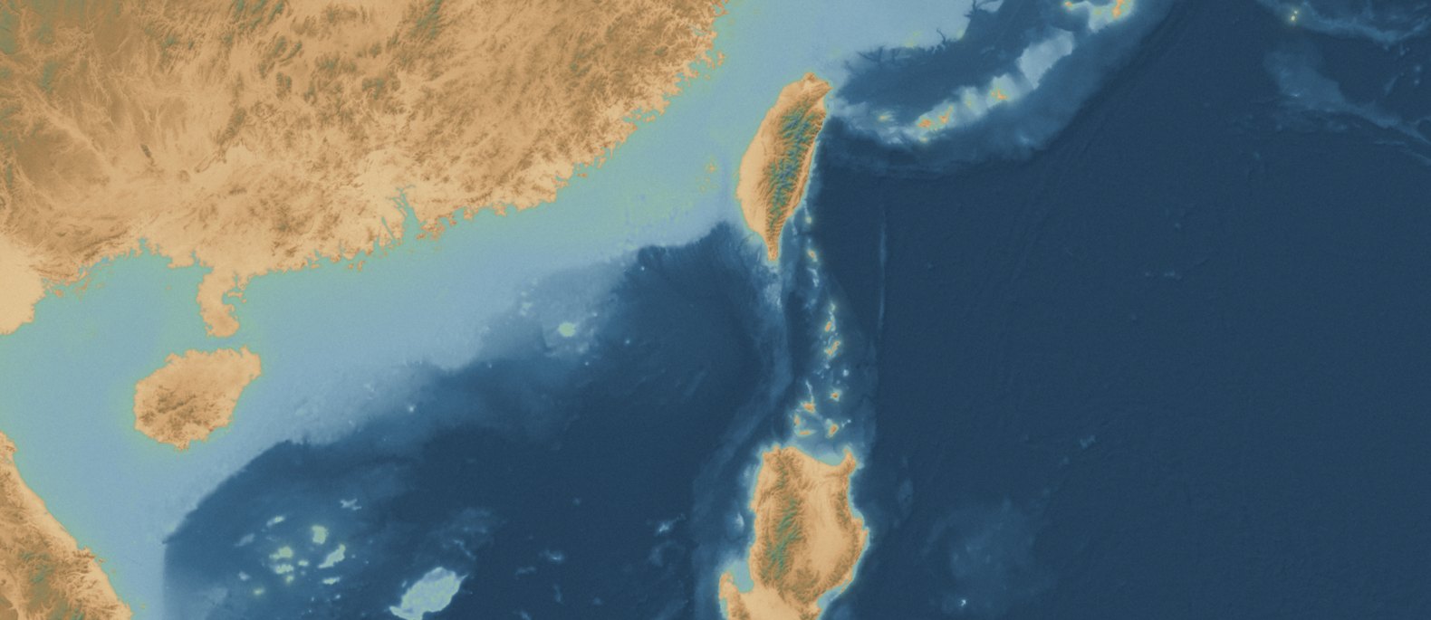 游戏真实岸线海图素材